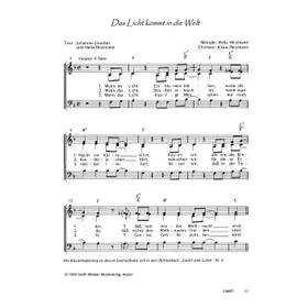 Produktbild des Artikels Das Licht kommt in die Welt (Noten - Download)