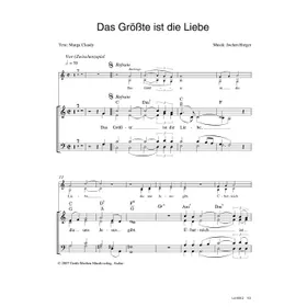 Produktbild des Artikels Das Größte ist die Liebe (Noten - Download)