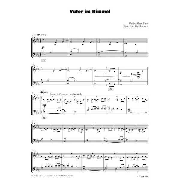 Produktbild des Artikels Vater im Himmel (Noten - Download)