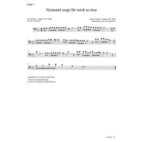 Produktbild des Artikels Niemand sorgt für mich so treu (Cello 1) (Noten - Download)