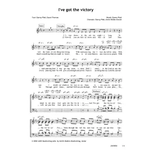 Produktbild des Artikels I've Got The Victory (Noten - Download)