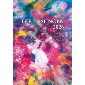 Produktbild des Artikels Losungen 2026 bunt, Geschenkausgabe - Großdruck (Kalender - Kartoniert)