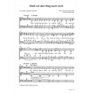 Produktbild des Artikels Weiß ich den Weg auch nicht (Noten - Download)