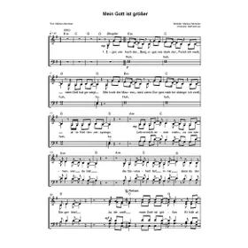 Produktbild des Artikels Mein Gott ist größer (Noten - Download)