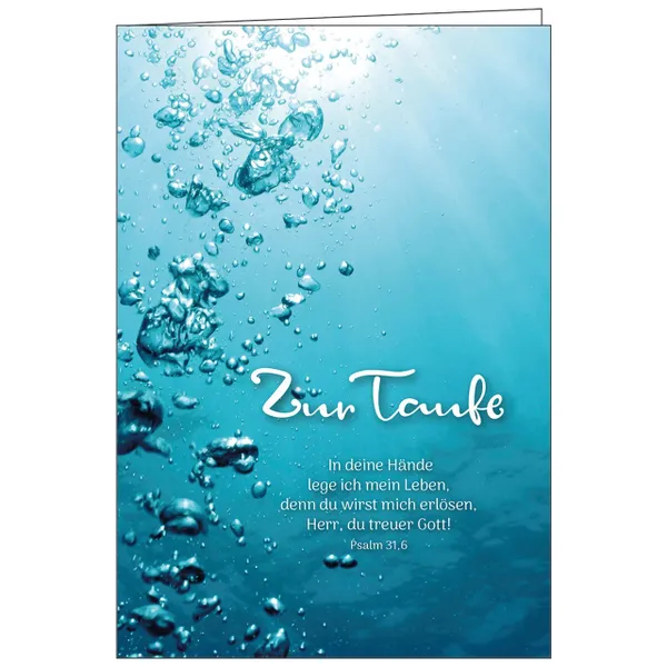 Produktbild des Artikels Faltkarte: Zur Taufe (Schreibwaren)