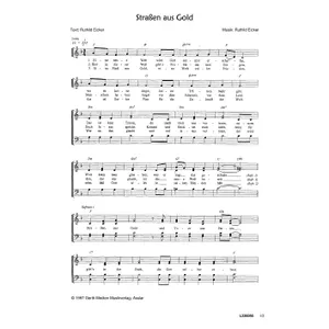 Produktbild des Artikels Straßen aus Gold (Noten - Download)