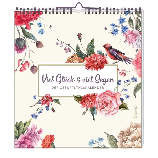 Produktbild des Artikels Viel Glück & viel Segen - Geburtstagskalender (Kalender - Spiralbindung)