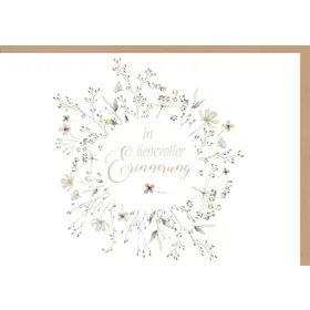 Produktbild des Artikels Faltkarte "In liebevoller Erinnerung" (Schreibwaren)