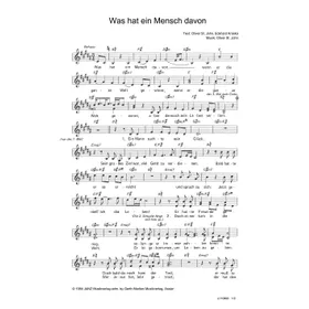 Produktbild des Artikels Was hat ein Mensch davon (Noten - Download)