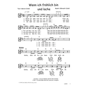 Produktbild des Artikels Wenn ich fröhlich bin und lache (Noten - Download)