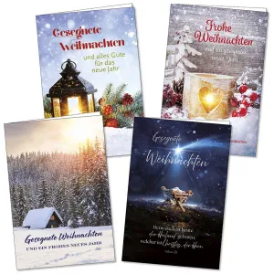 Produktbild des Artikels Weihnachts-Faltkarten-Serie 4 Stk. (Schreibwaren)