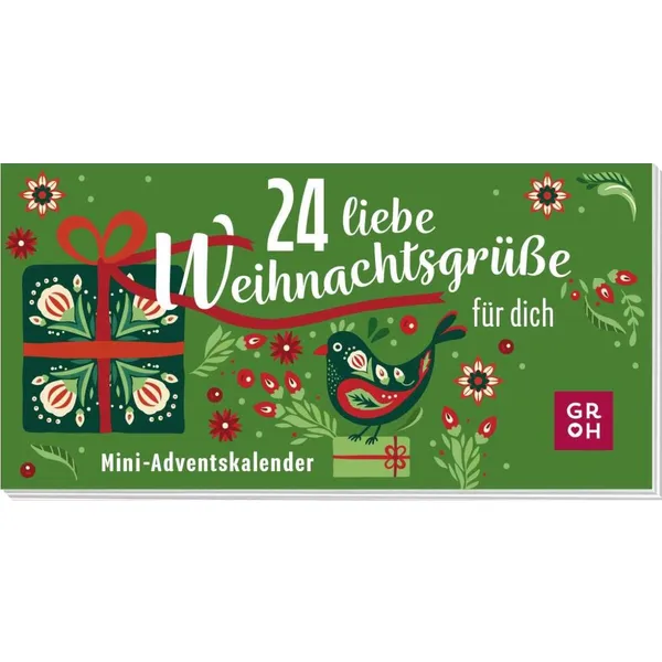 Produktbild des Artikels 24 liebe Weihnachtsgrüße für dich - Mini-Adventskalender (Kalender)