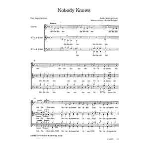 Produktbild des Artikels Nobody Knows (Noten - Download)