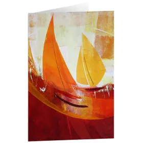 Produktbild des Artikels Kunstkarten "Lichtsegler in Orange" 5 Stk. (Schreibwaren)
