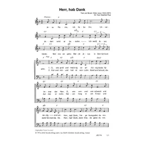 Produktbild des Artikels Herr, hab Dank (Noten - Download)