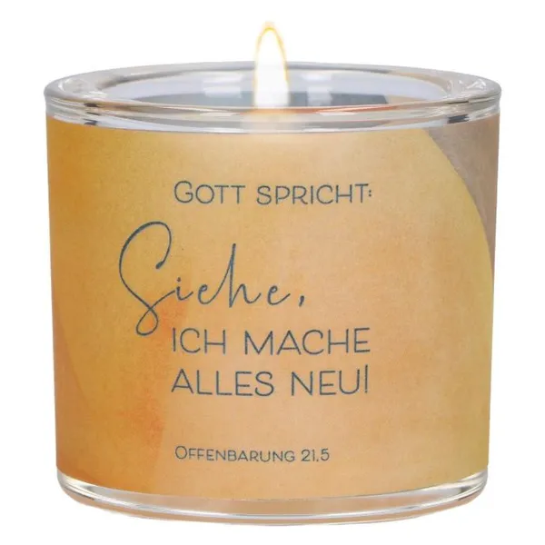 Produktbild des Artikels Windlicht LichtMomente "Siehe, ich mache alles neu!" ()