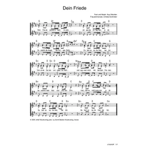 Produktbild des Artikels Dein Friede (Noten - Download)