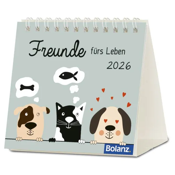 Produktbild des Artikels Freunde fürs Leben 2026 - Minikalender (Kalender - Spiralbindung)