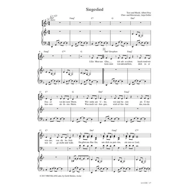 Produktbild des Artikels Siegeslied (Noten - Download)