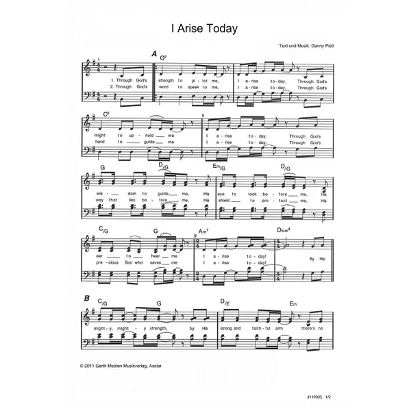 Produktbild des Artikels I Arise Today (Noten - Download)