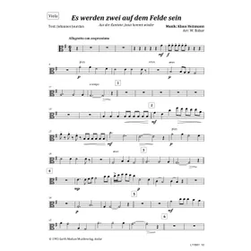 Produktbild des Artikels Es werden zwei auf dem Felde sein (Viola) (Noten - Download)