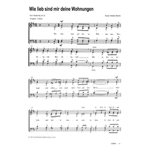 Produktbild des Artikels Wie lieb sind mir deine Wohnungen (Noten - Download)