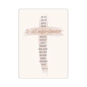 Produktbild des Artikels Postkarte "Kreuz/Er ist auferstanden" (Schreibwaren)