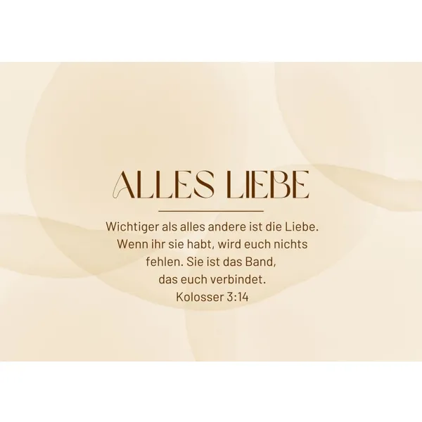 Produktbild des Artikels Postkarte "Alles Liebe" (Schreibwaren)