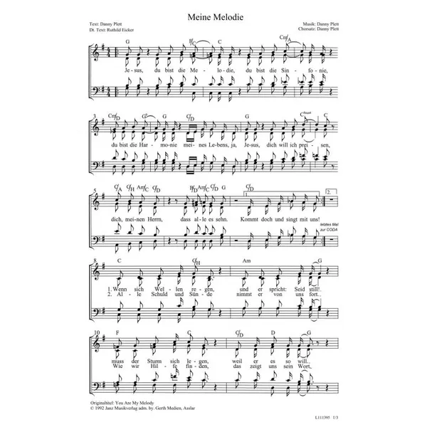 Produktbild des Artikels Meine Melodie (Noten - Download)