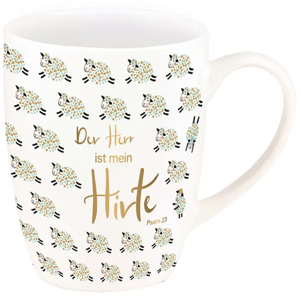 Produktbild des Artikels Tasse "Der Herr ist mein Hirte" (Gold-Edition) ()