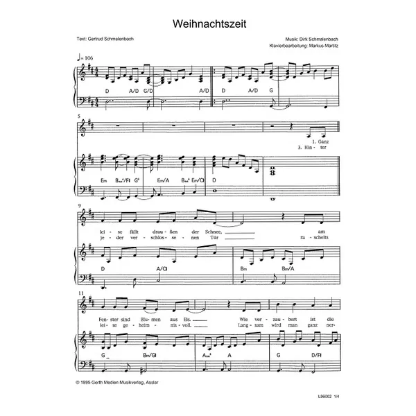 Produktbild des Artikels Weihnachtszeit (Noten - Download)