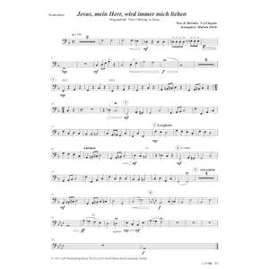 Produktbild des Artikels Jesus, mein Herr, wird immer mich lieben (Kontrabass) (Noten - Download)