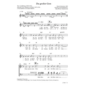 Produktbild des Artikels Du großer Gott (Noten - Download)