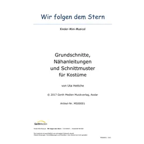 Produktbild des Artikels Wir folgen dem Stern (Schnittmuster Kostüme) (Noten - Download)
