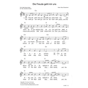 Produktbild des Artikels Die Freude geht mit uns (Noten - Download)