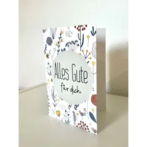Produktbild des Artikels Faltkarte "Alles Gute" (Schreibwaren)