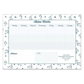Produktbild des Artikels Wochenplaner "Blumen" (Schreibwaren)