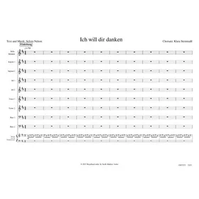 Produktbild des Artikels Ich will dir danken (Noten - Download)