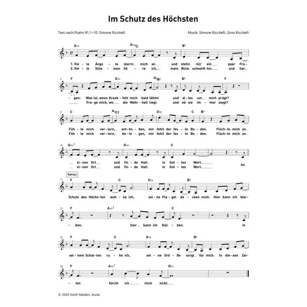 Produktbild des Artikels Im Schutz des Höchsten (Noten - Download)
