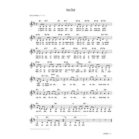 Produktbild des Artikels He Did (Noten - Download)