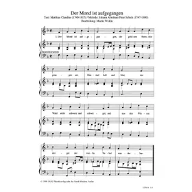 Produktbild des Artikels Der Mond ist aufgegangen (Noten - Download)