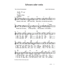 Produktbild des Artikels Schwarz oder weiss (Noten - Download)