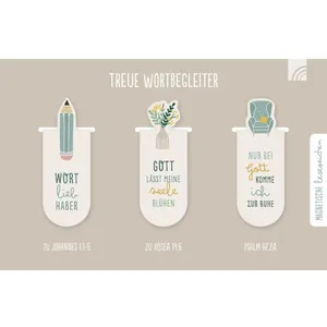Produktbild des Artikels Lesezeichen "Treue Wortbegleiter" (3er-Set) (Schreibwaren)