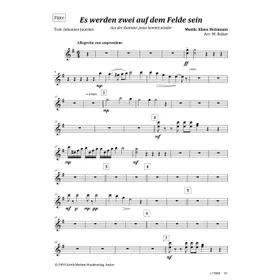 Produktbild des Artikels Es werden zwei auf dem Felde sein (Flöte) (Noten - Download)