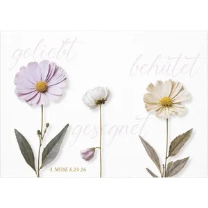 Produktbild des Artikels Faltkarte "geliebt-behütet-gesegnet" (Schreibwaren)