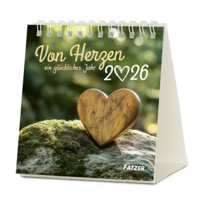 Produktbild des Artikels Von Herzen ein glückliches Jahr 2026 - Tischkalender (Kalender - Spiralbindung)