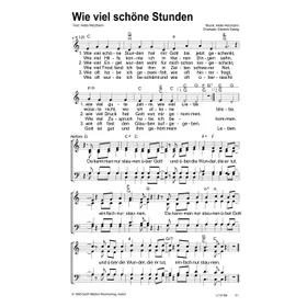 Produktbild des Artikels Wie viel schöne Stunden (Noten - Download)