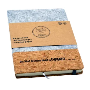 Produktbild des Artikels Notizbuch "Kork & Filz Ewigkeit" A5 (Schreibwaren)