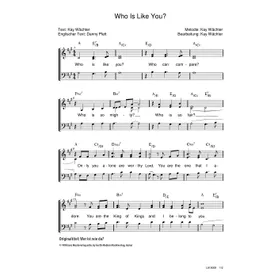 Produktbild des Artikels Who Is Like You (Noten - Download)