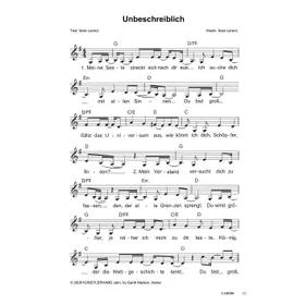 Produktbild des Artikels Unbeschreiblich (Noten - Download)
